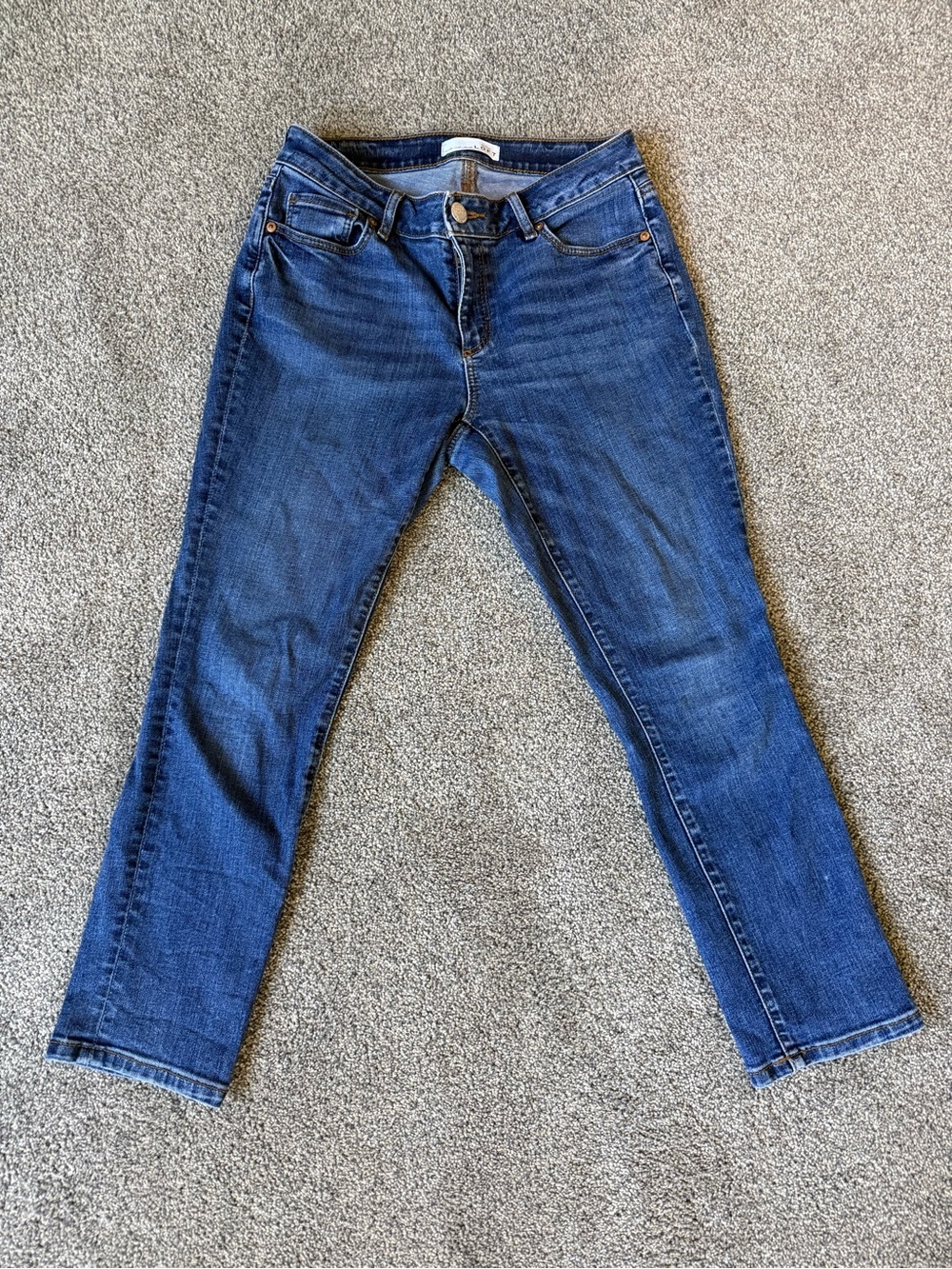 LOFT Women’s Curvy Skinny Cropped Jean 27 Petite